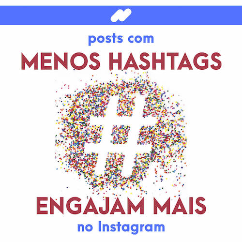 menos hashtags no instagram